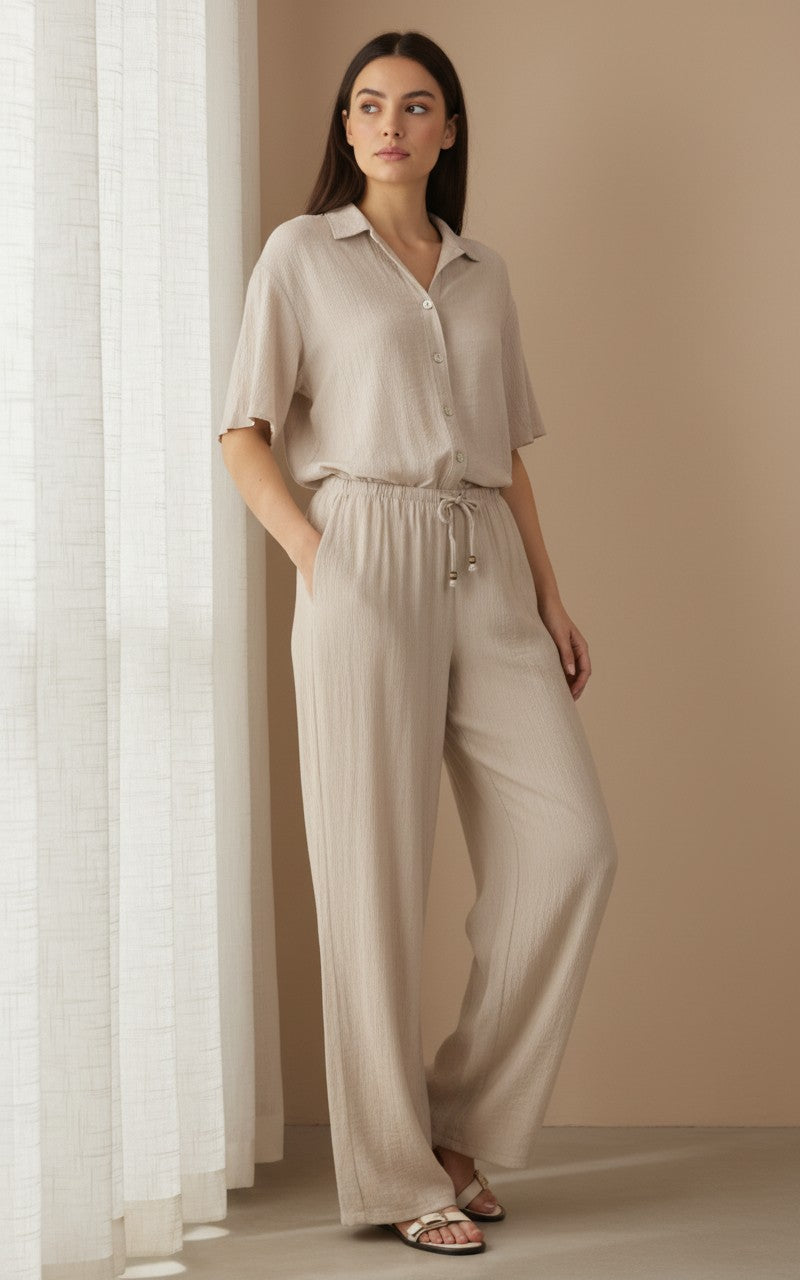 [AI-GEN] Dex Drawstring Wide Pants