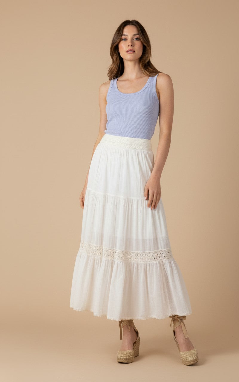 [AI-GEN] Dex Crochet Maxi Skirt