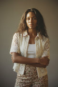 [AI-GEN] Free People Mannie Lace Button Down Top