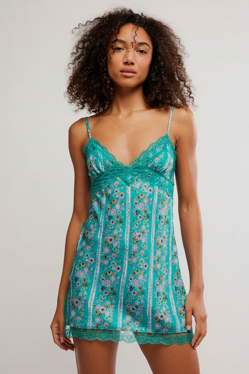 [AI-GEN] Free People Wish You Were Here Mini Slip Dress