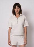 [AI-GEN] Dua Signature Soft Knit Half Zip Top