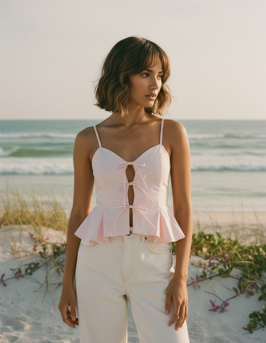[AI-GEN] Front Tie Cami