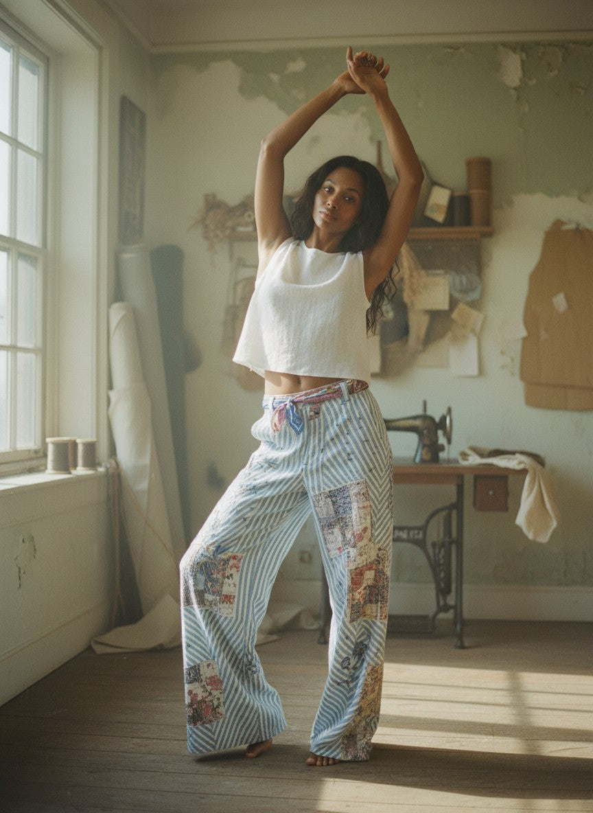 [AI-GEN] Free People Runyon Patched Pants