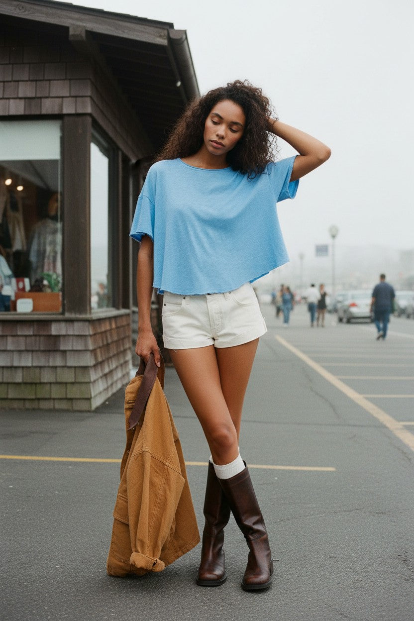 [AI-GEN] Free People Elsie Swing Tee
