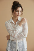 [AI-GEN] Zoe and Claire Transparent Embroidered Shirt