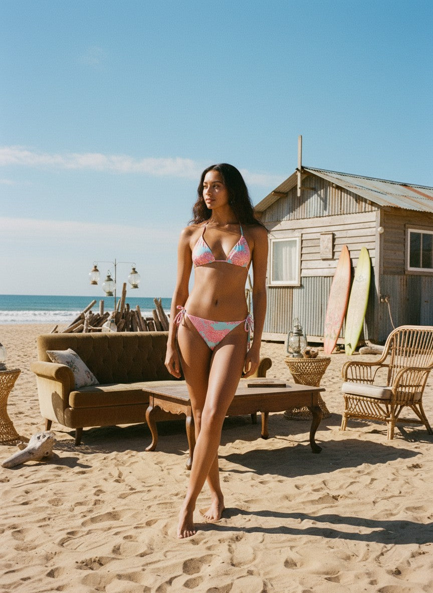 [AI-GEN] Maaji Tropical Bloom Sunning Bottoms