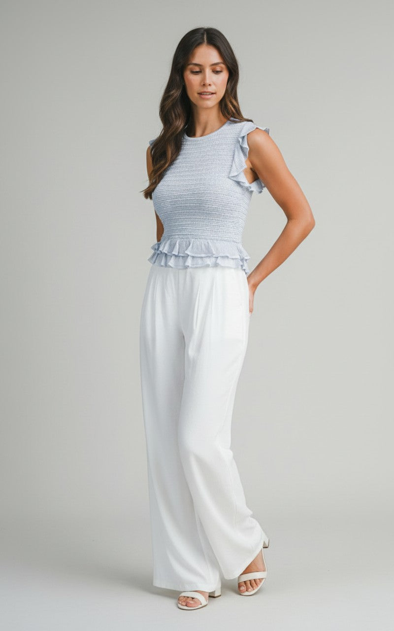 [AI-GEN] Frill Knit Top