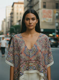 [AI-GEN] OOAk Vintage Etro Designer Scarf Top