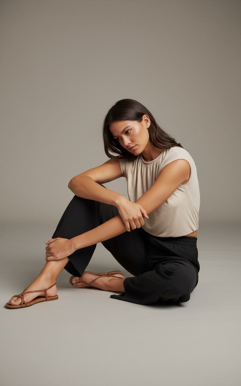 [AI-GEN] Sadie & Sage Sonora Bubble Hem Knit Top