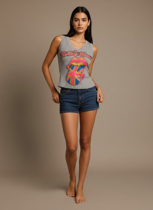 [AI-GEN] OOAK Rolling Stones Project Social Tee Remake
