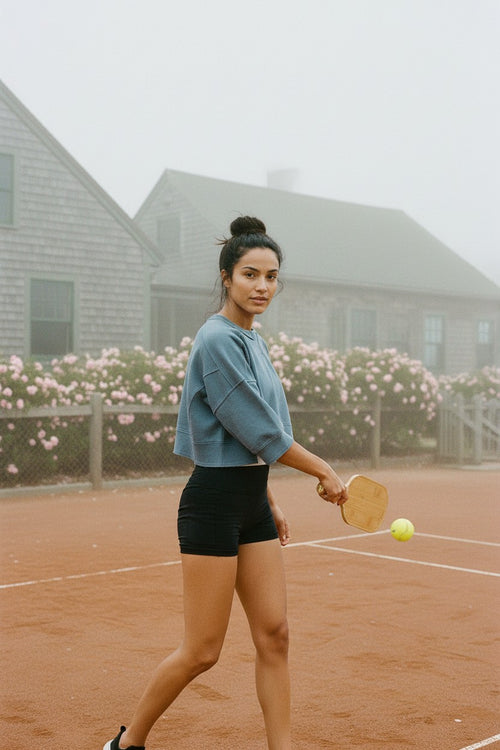 [AI-GEN] Free People Short Sleeve Intercept Pullover