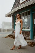 [AI-GEN] Surf Gypsy Ocean Eyelet Maxi Dress