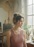 [AI-GEN] OOAK Safety Pin Peal Lariat Necklace