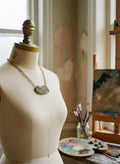 [AI-GEN] OOAK Vintage Hair Piece Statement Necklace