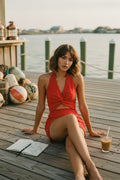 [AI-GEN] Twisted Front Halter Top