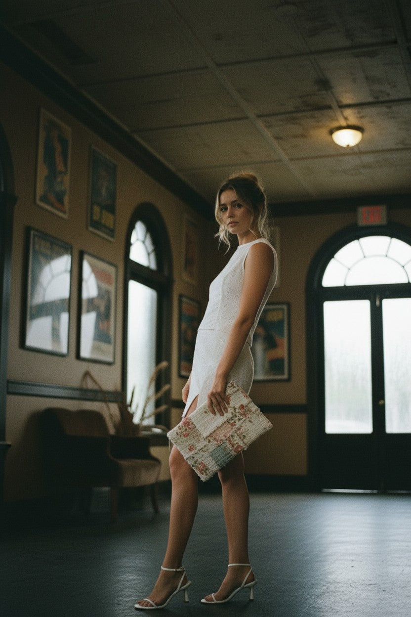 [AI-GEN] Eyelet Mini Skort