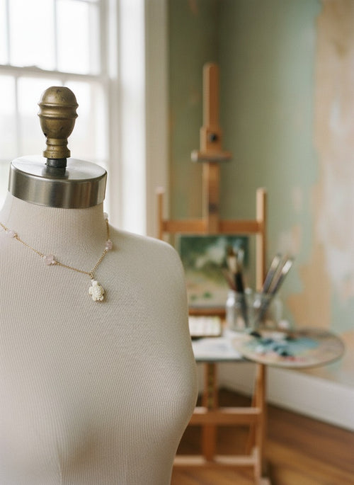 [AI-GEN] Handmade Precious Sea Turtle Charm Necklace