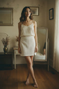 [AI-GEN] Eyelet Mini Skort