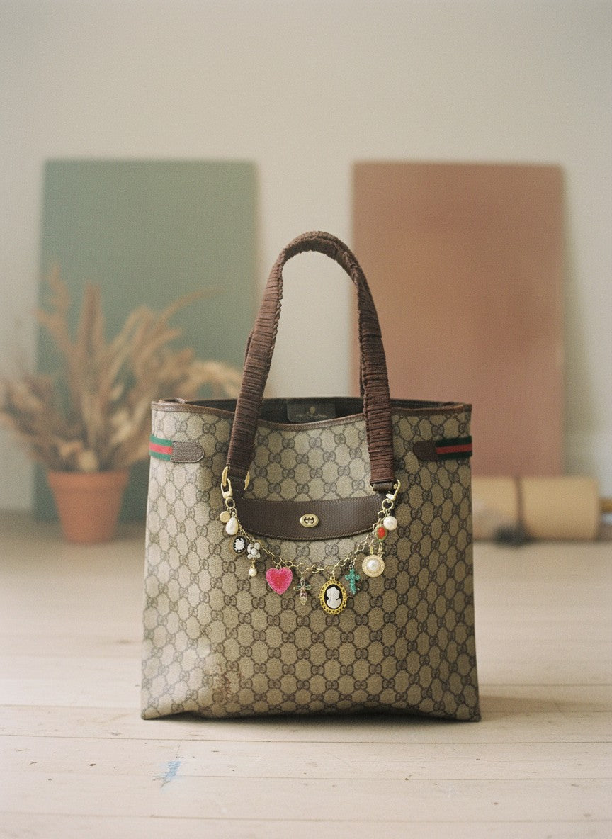 [AI-GEN] OOAK VIntage Large Gucci GG Supreme Tote