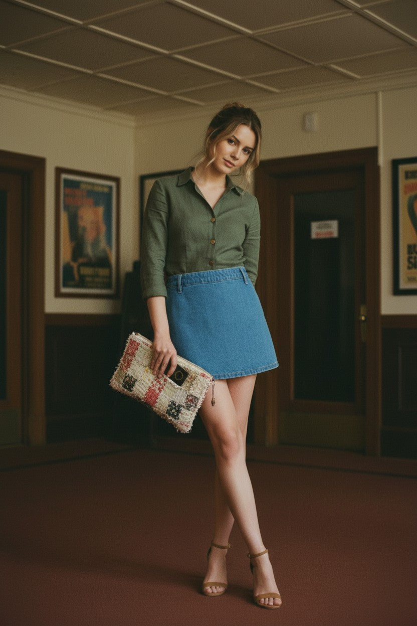 [AI-GEN] Mid Rise Mini Skirt
