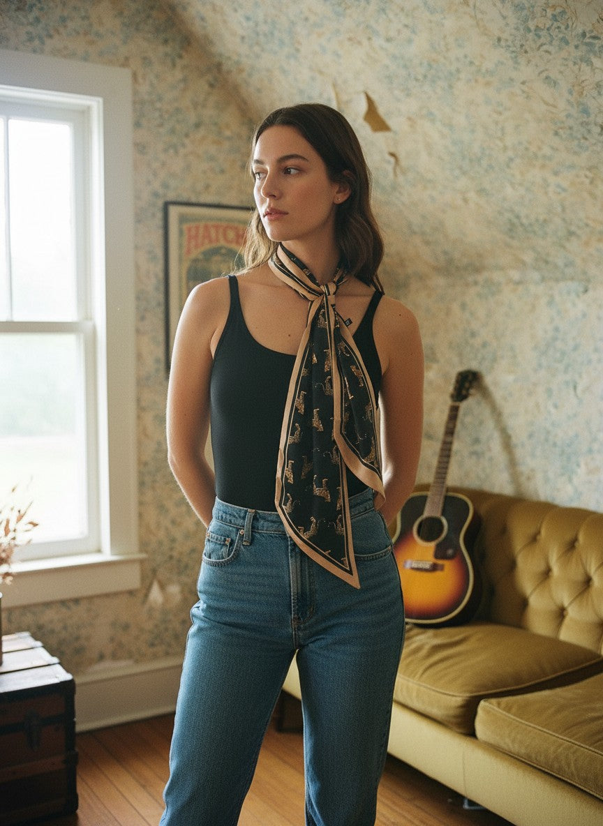 [AI-GEN] Leopard Print Long Scarf