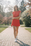 [AI-GEN] Soft Touch Tencel Span Wrap Skort