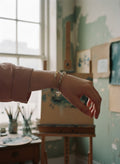 [AI-GEN] Handmade Shell & Glass Cube Choker or Bracelet