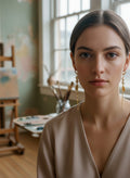 [AI-GEN] Handmade Medium Freshwater Pearl & Chain Fringe Earrings