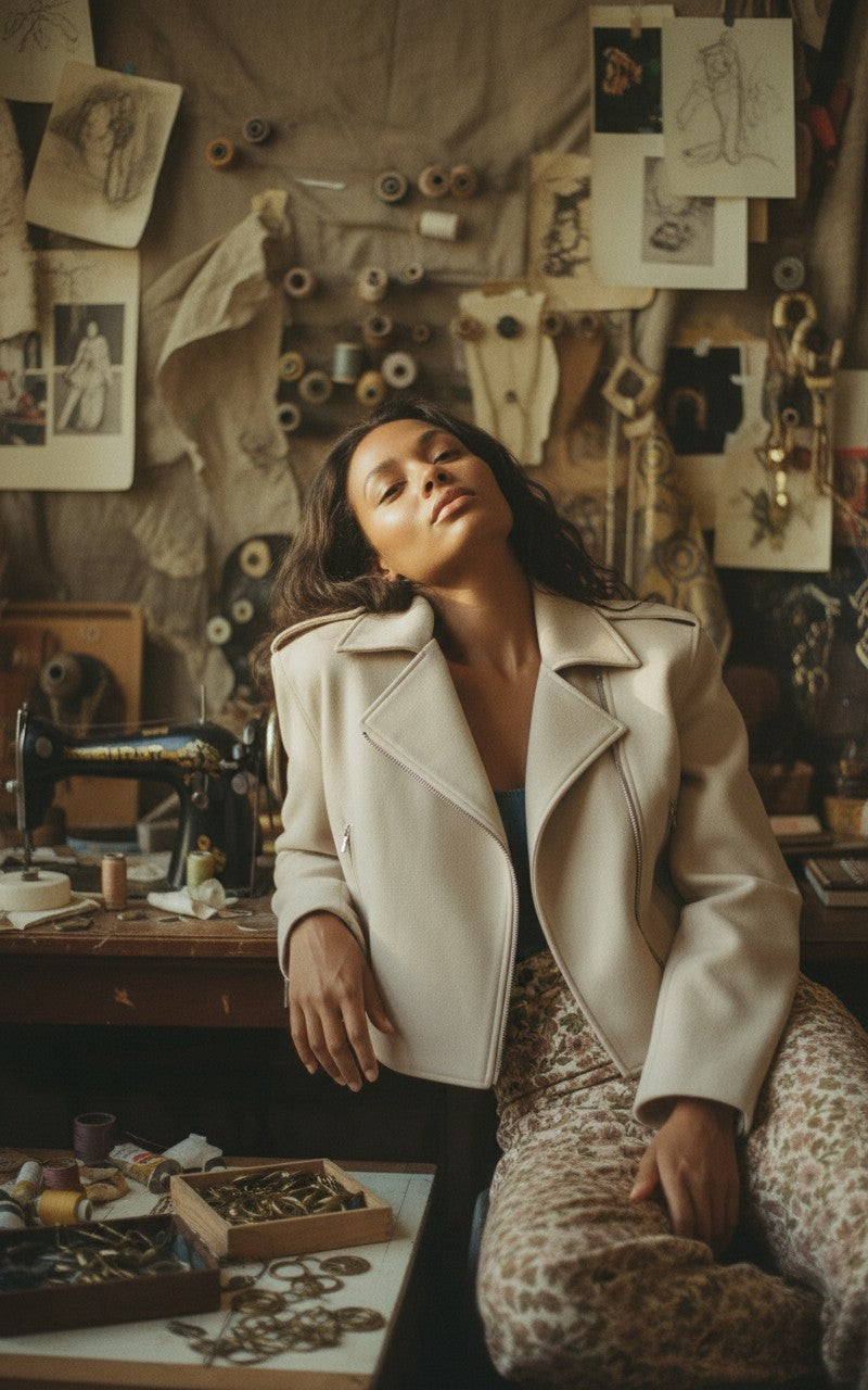 [AI-GEN] Sadie & Sage Tuscany Faux Suede Moto Jacket