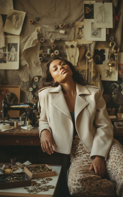 [AI-GEN] Sadie & Sage Tuscany Faux Suede Moto Jacket