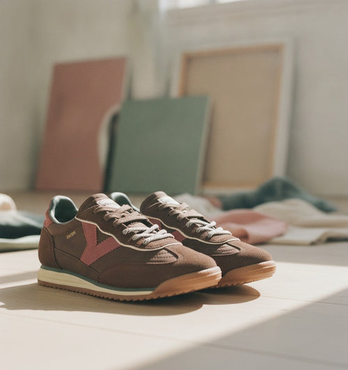 [AI-GEN] Victoria Saturno Nylon & Suede Sneakers