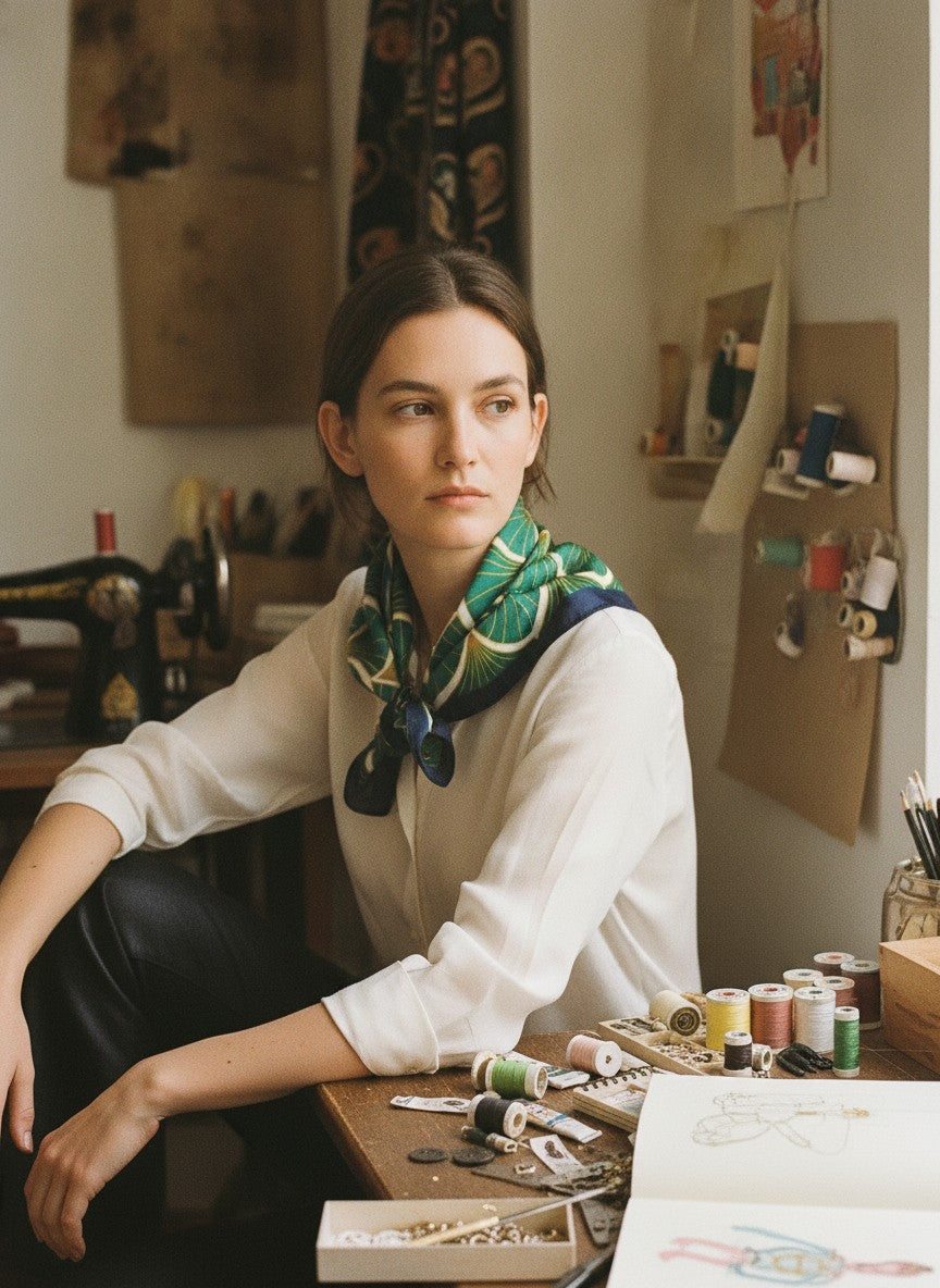 [AI-GEN] Satin Scarf