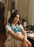 [AI-GEN] OOAK Vintage Floral Scarf