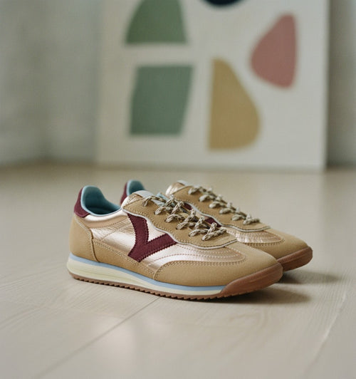 [AI-GEN] Victoria Saturno Metal & Suede Sneakers