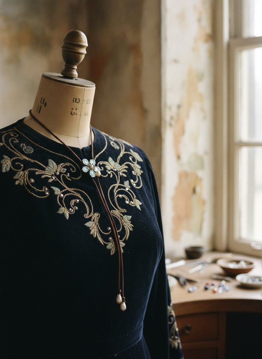 [AI-GEN] OOAK Vintage Flower Bolero