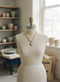[AI-GEN] OOAK Vintage Lace & Coin Necklace