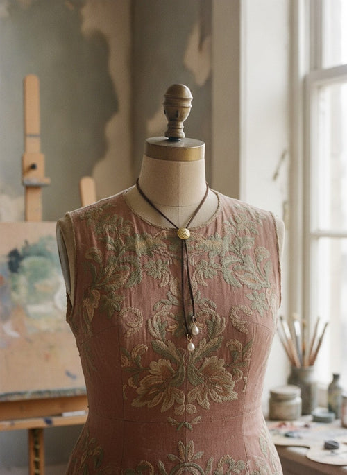 [AI-GEN] Handmade Simple Button Bolero