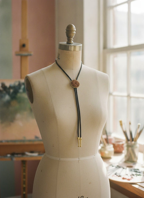 [AI-GEN] OOAK Leopard Print Bolo