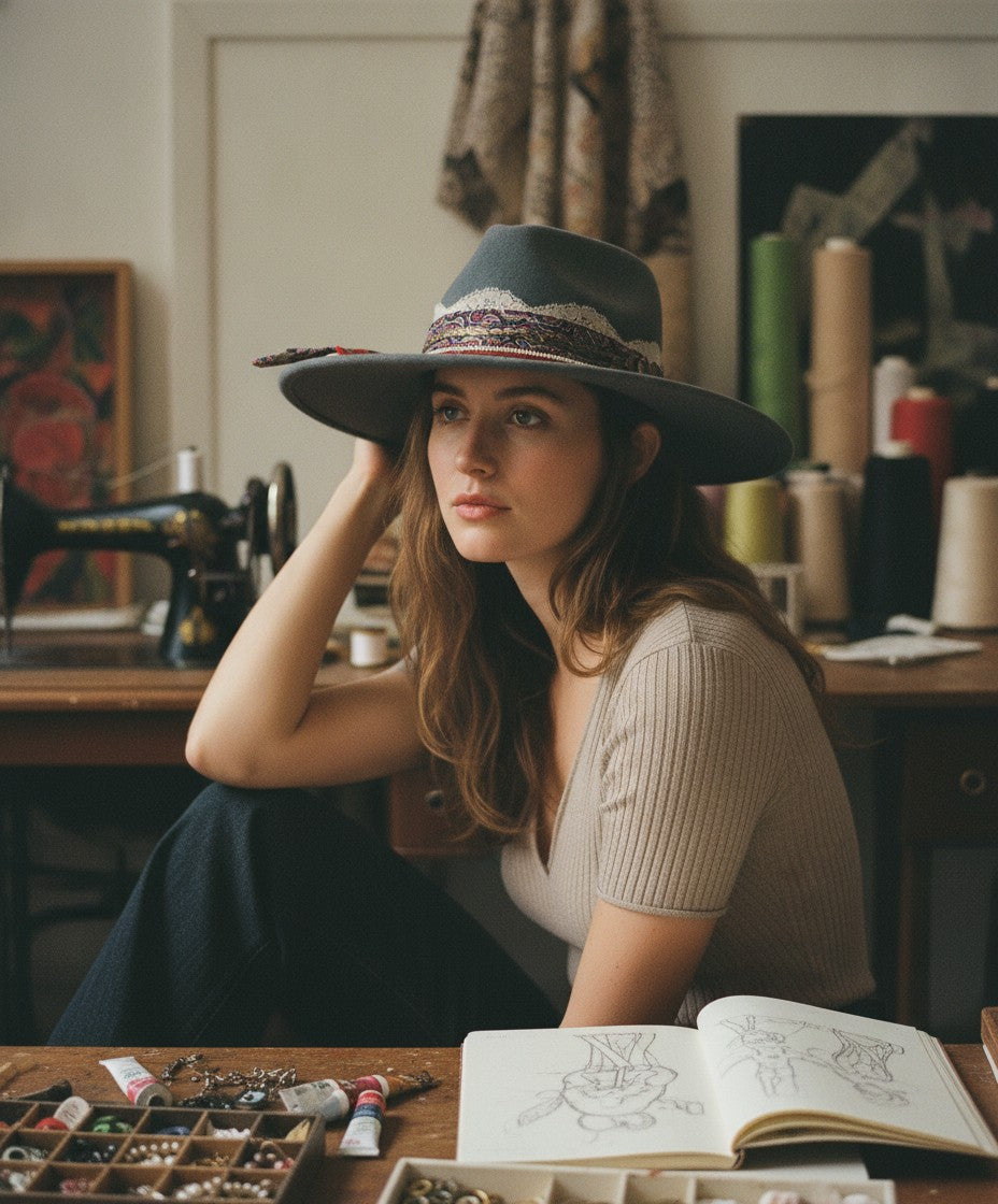 [AI-GEN] OOAK Vintage Dior Tie Wool Hat