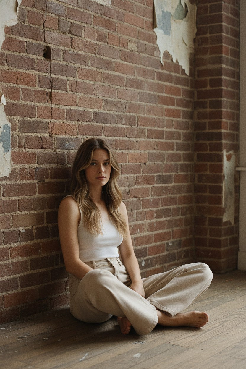 [AI-GEN] Bayeas New York Wide Leg Jean