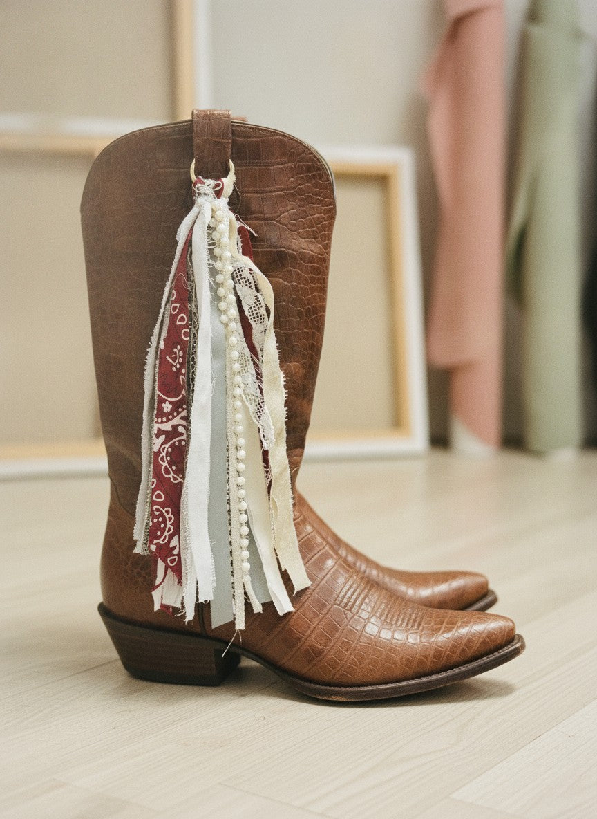 [AI-GEN] Handmade Large Boot Fabric Charms