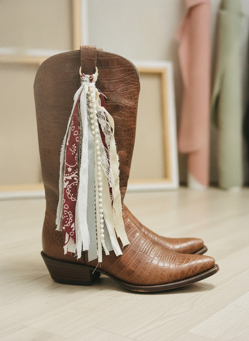 [AI-GEN] Handmade Large Boot Fabric Charms
