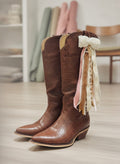 [AI-GEN] OOAK Pearl Bow Purse/Boot Charm