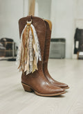 [AI-GEN] OOAK Velvet Peach Bag/Boot Charm