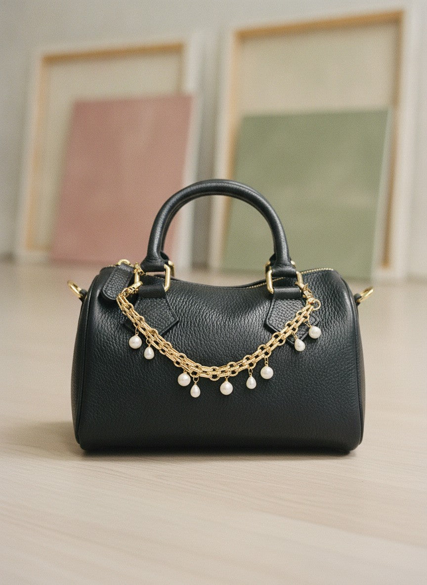 [AI-GEN] Pearl Link Bag Chain