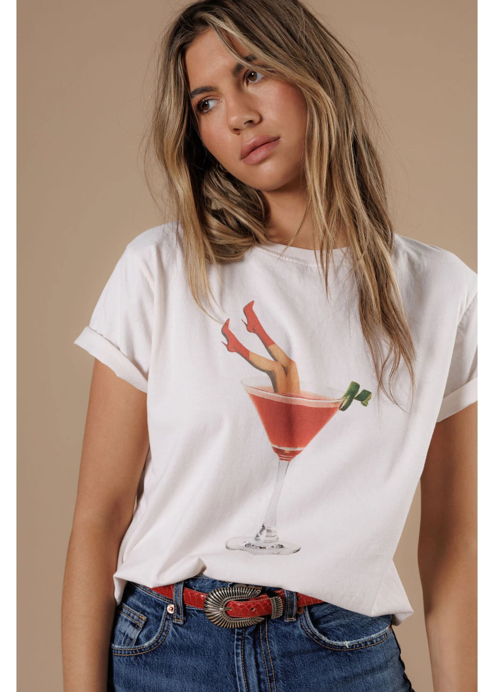 All Us Martini Legs Boy Tee