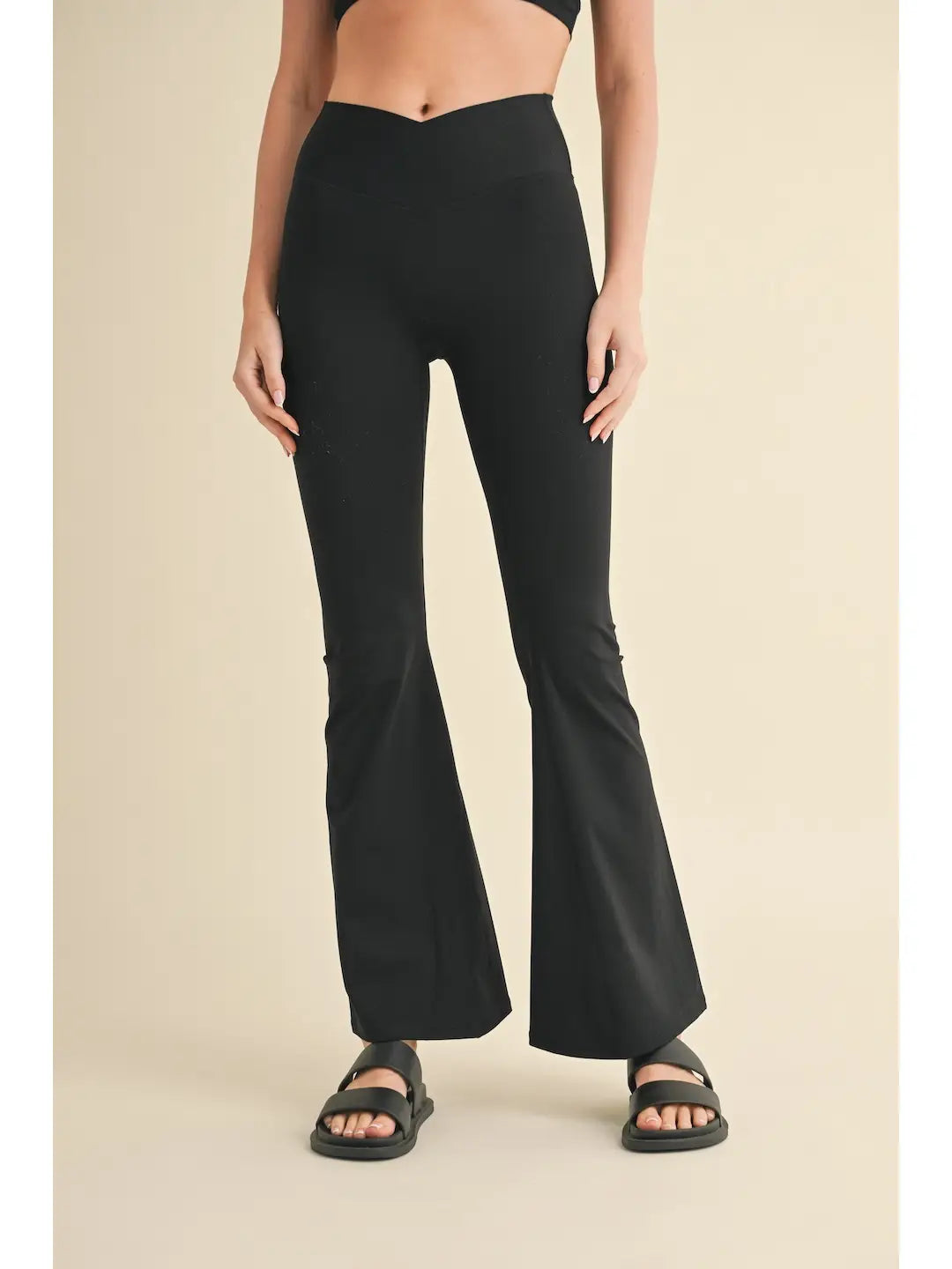 High Waist Crossover Flare Legging 2.0
