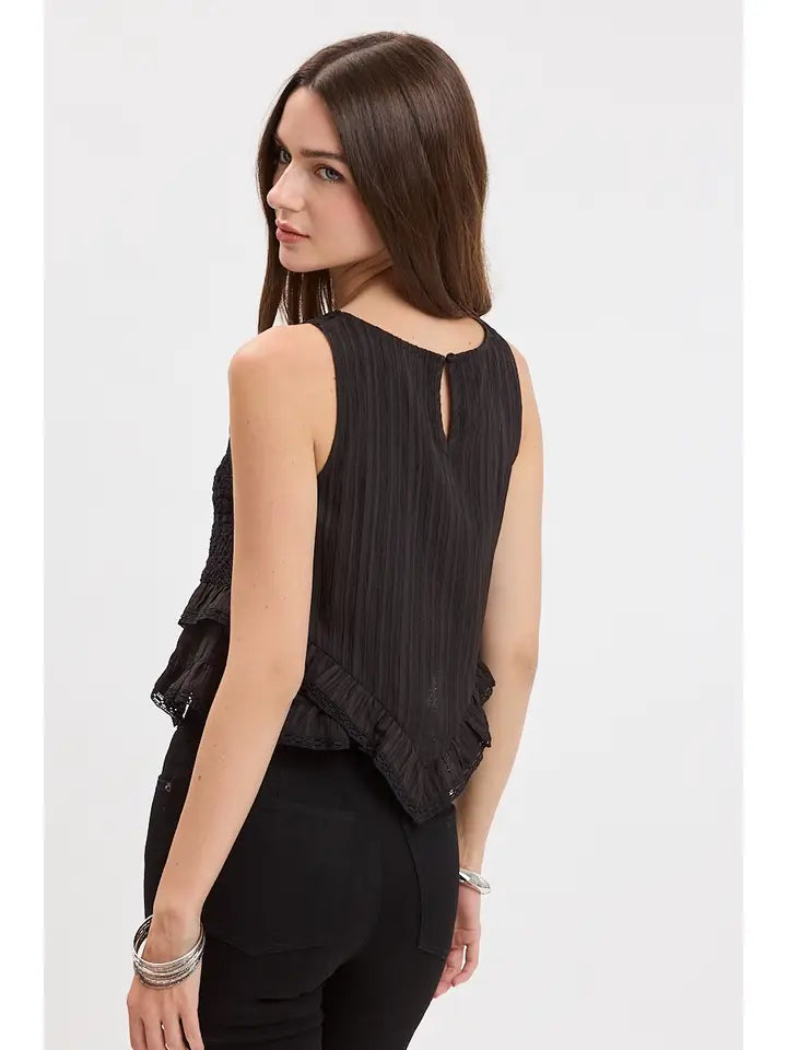 Just the Beginning Embroidered Top