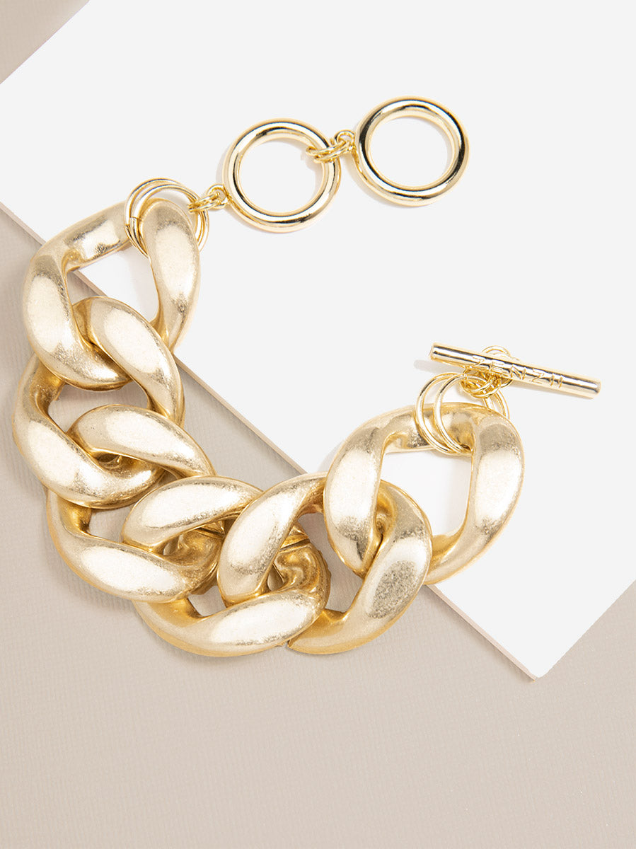 Zenzii Chunky Burnished Chain Bracelet