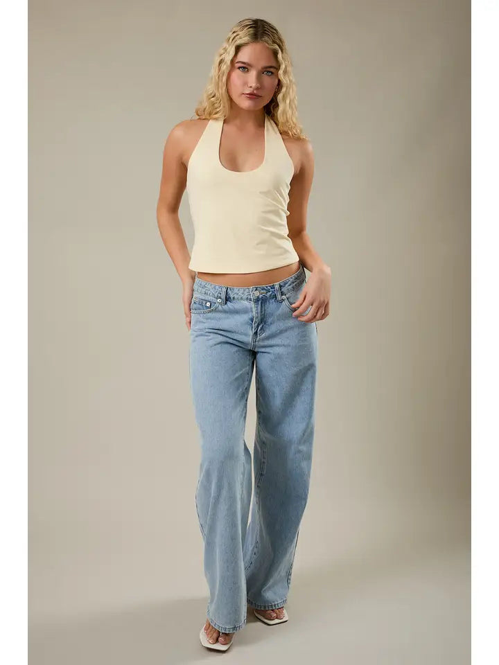 Double Lined Halter Neck Top